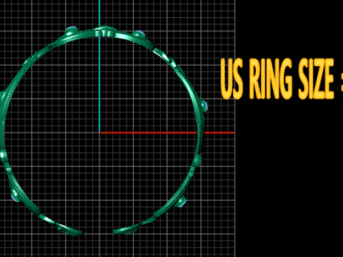 Scroll bangle bracelet 3D Print Model