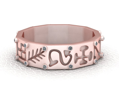 Arabic calligraphy ring 3D Принт Модель