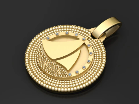 Sailboat pendant 3D Print Model