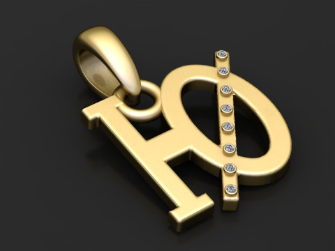 Monogram pendant Modèles 3D en vedette