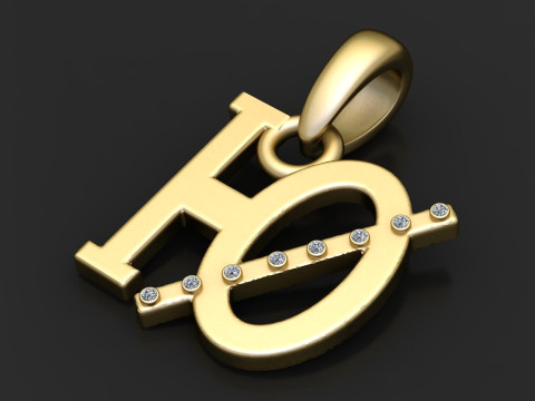 Monogram pendant 3D 打印模型