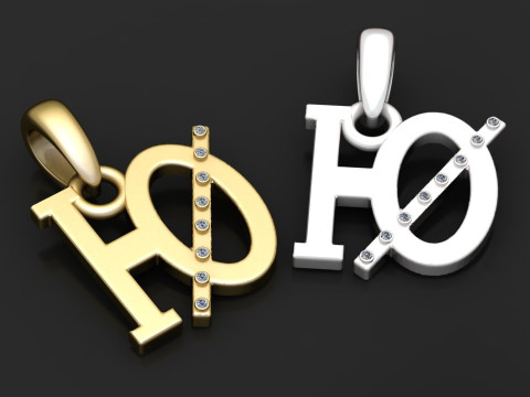 Monogram pendant 3D 打印模型