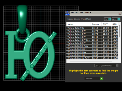 Monogram pendant 3D 打印模型