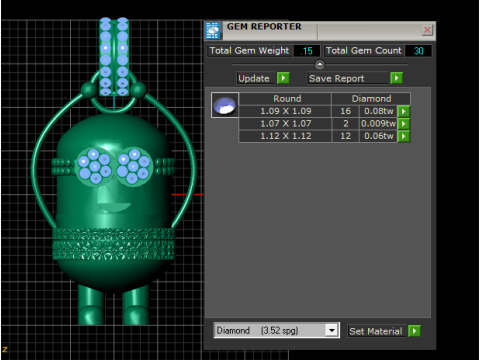 Gold character jewelry 3D Print Model