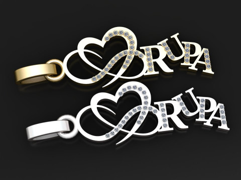 Funny gold pendant 3D Принт Модель