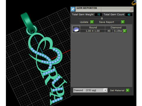 Funny gold pendant 3D Print Model