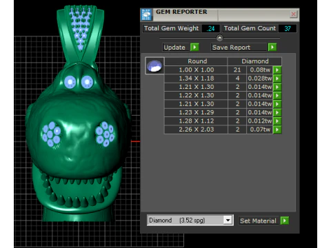 Crocodile pendant 3D Print Model