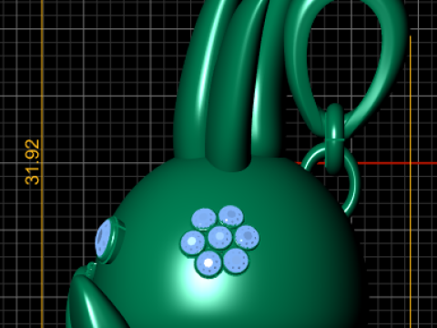 Bunny pendant 3D 打印模型
