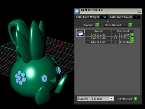 Bunny pendant 3D Print Model