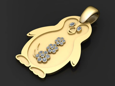 Penguin pendant 3D Print Model