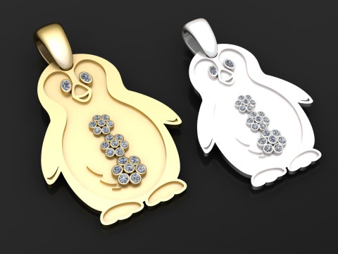 Penguin pendant 3D Druckmodell