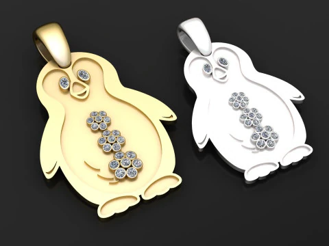 Penguin pendant 3D Print Model