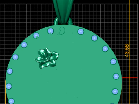 Mermaid pendant 3D Print Model