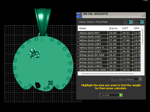 美人鱼吊坠 3D 打印模型
