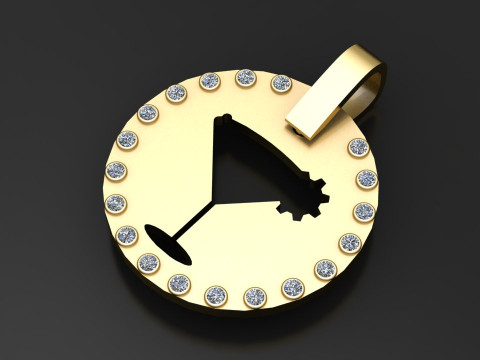 Cocktail pendant 3D Print Model