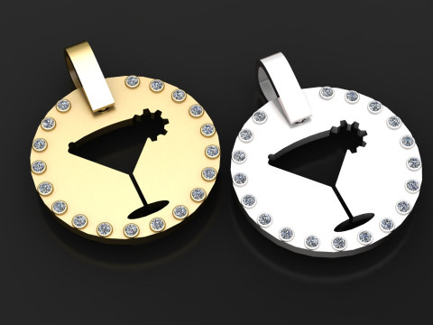 Cocktail pendant 3D Print Model