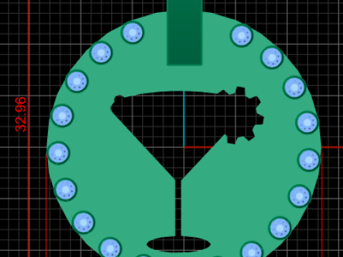 Cocktail pendant 3D Print Model