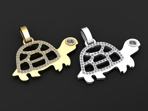 Turtle pendant Model do druku 3D