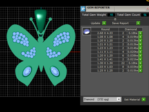 Butterfly pendant Modello di stampa 3D