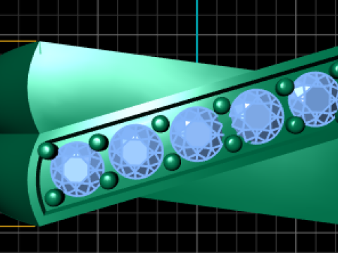 Modern gold ring 3D 打印模型