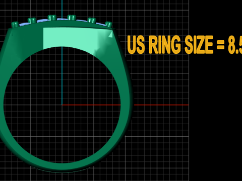 Modern gold ring 3D 打印模型