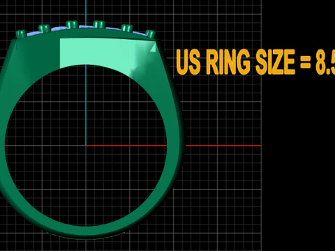 Modern gold ring 3D Print Model