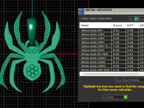 Spider pendant 3D Print Model