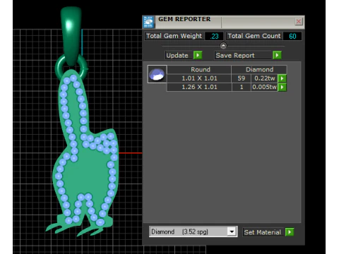 Кулон-ракета 3D Принт Модель