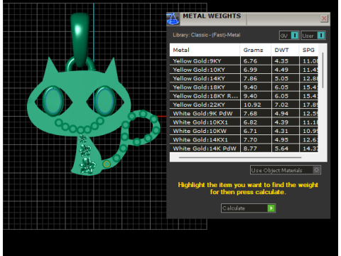 Cat pendant 3D 打印模型