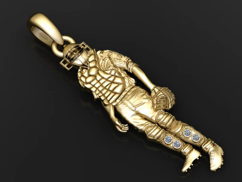 Wicket-Keeper-Anh&auml;nger 3D Druckmodell