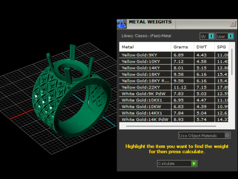 Ruby gold ring 3D Print Model