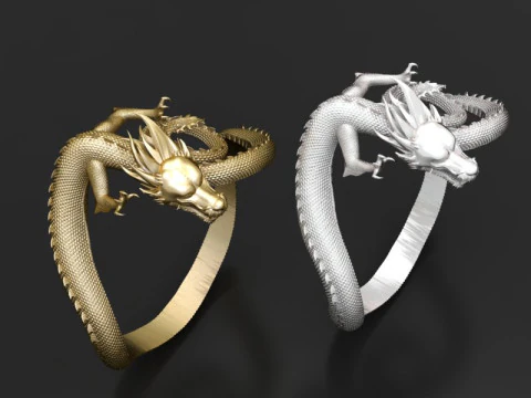 Dragon bracelet 3D Print Model