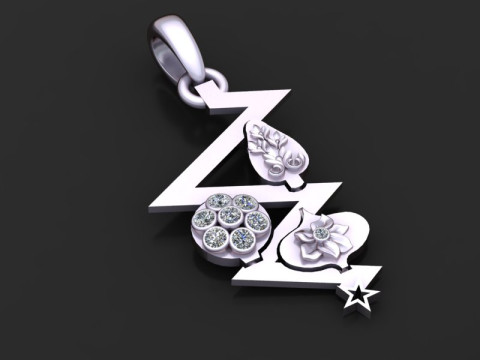 Luxury accessory pendant Modello di stampa 3D