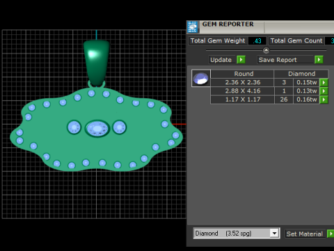 Gold pendant dseign 3D 打印模型