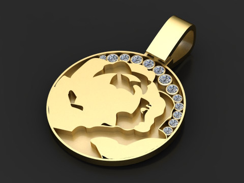 Gold couple pendant 3D 打印模型