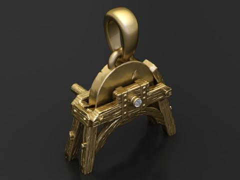 Gold tool pendant 3D Print Model