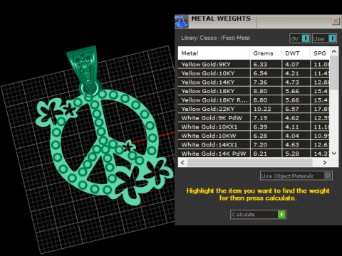Peace pendant Model do druku 3D