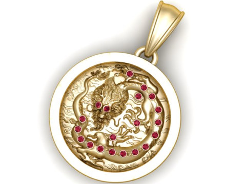 Dragon Pendant 3D Print Model