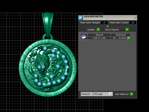 Dragon Pendant 3D Print Model