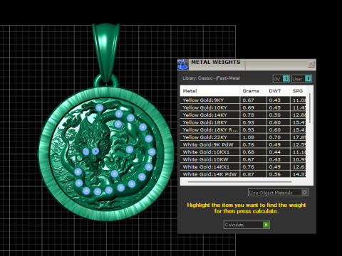 Dragon Pendant 3D Print Model
