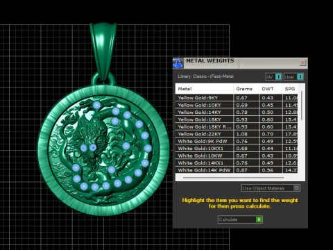 Dragon Pendant 3D Print Model