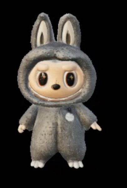 Gray Bunny Character Modelo de Impressão 3D .c4d .max .obj .3ds .fbx .stl .blend