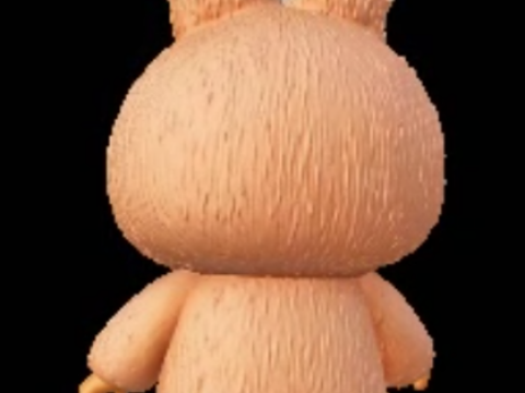 3d Kawaii Bunny Toy 3D प्रिंट मॉडल