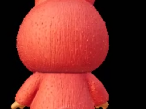 Chibi Bunny Costume Toy 3Dプリントモデル