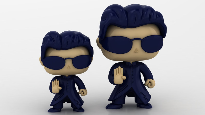 3D Hero Figurine Model do druku 3D .c4d .max .obj .3ds .fbx .stl .blend
