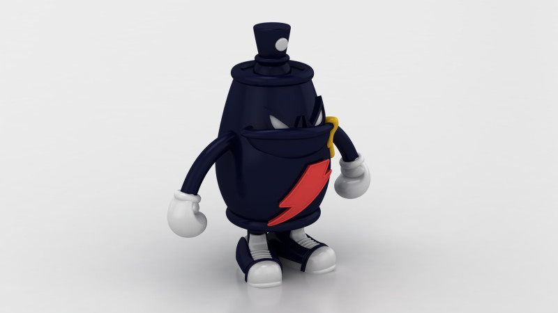 Urban Vinyl Toy 3D Print Model .c4d .max .obj .3ds .fbx .stl .blend