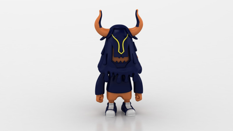 Fantasy Creature Figurine Model do druku 3D .c4d .max .obj .3ds .fbx .stl .blend
