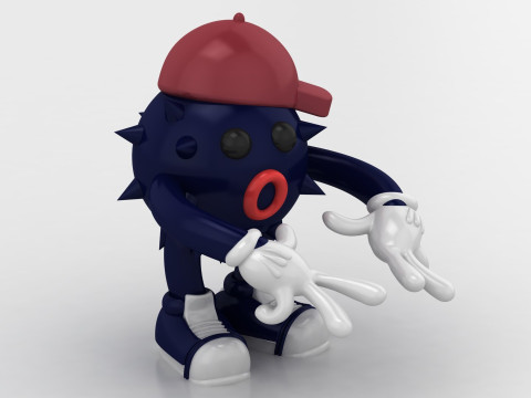 3D Spiky Toy Figurine Modello di stampa 3D