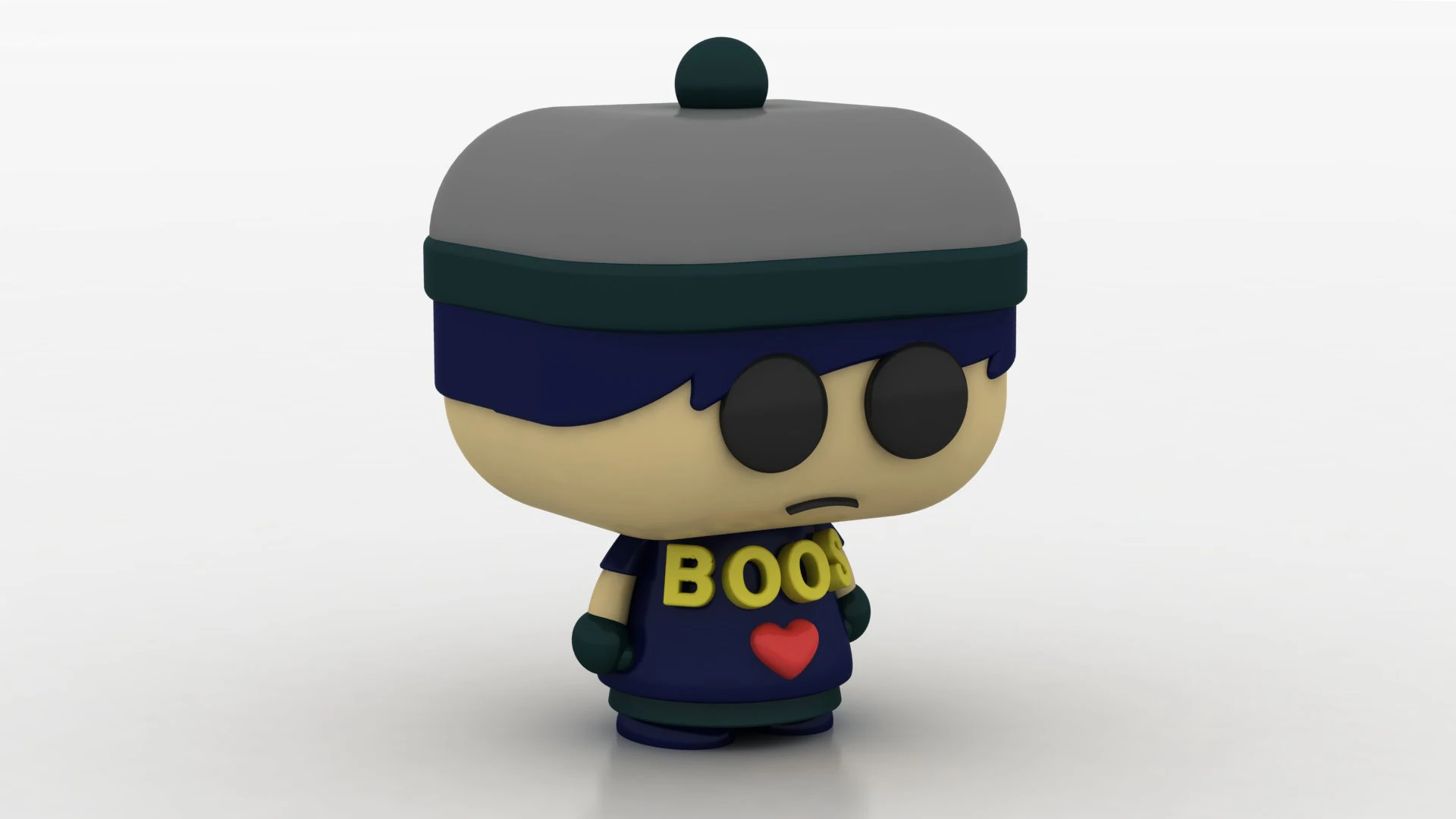 3D Chibi Figurine 3D Print Model .c4d .max .obj .3ds .fbx .stl .blend 