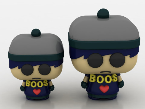 3D Chibi Figurine 3D Baskı Modeli